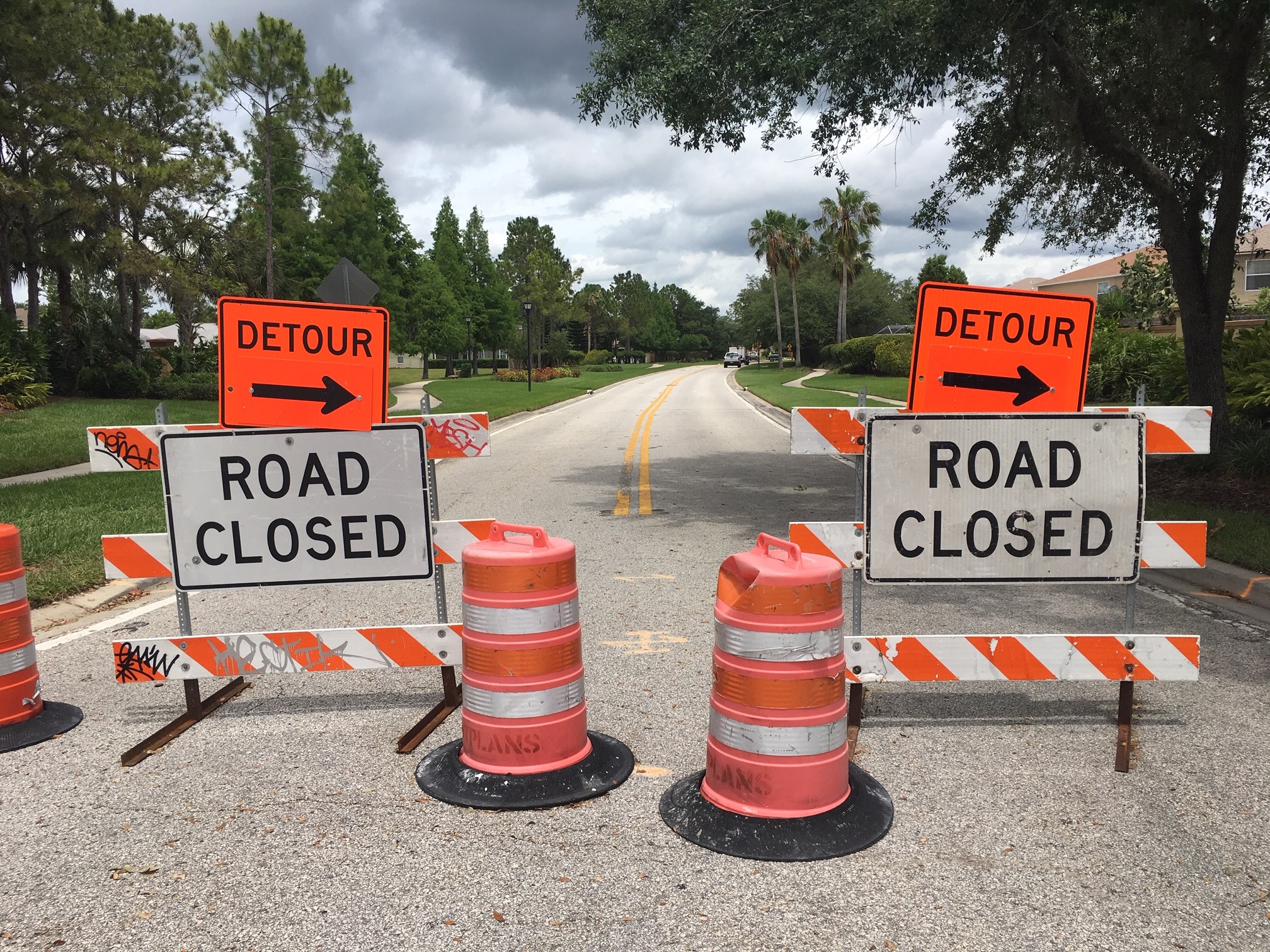 Northwood Palms Blvd Closed to Thru Traffic