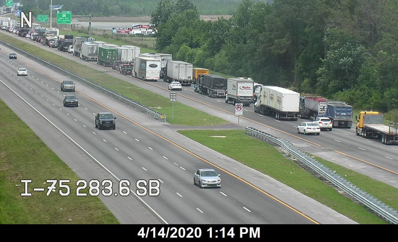 Interstate 75 was Closed in Pasco County due to Cattle