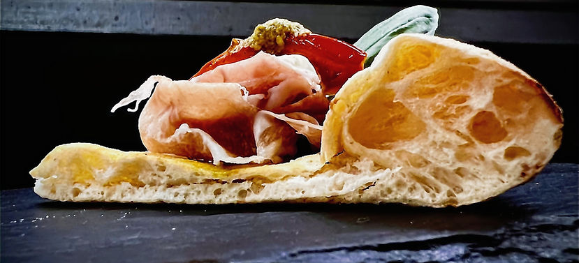 Fetta di pizza, alveoli