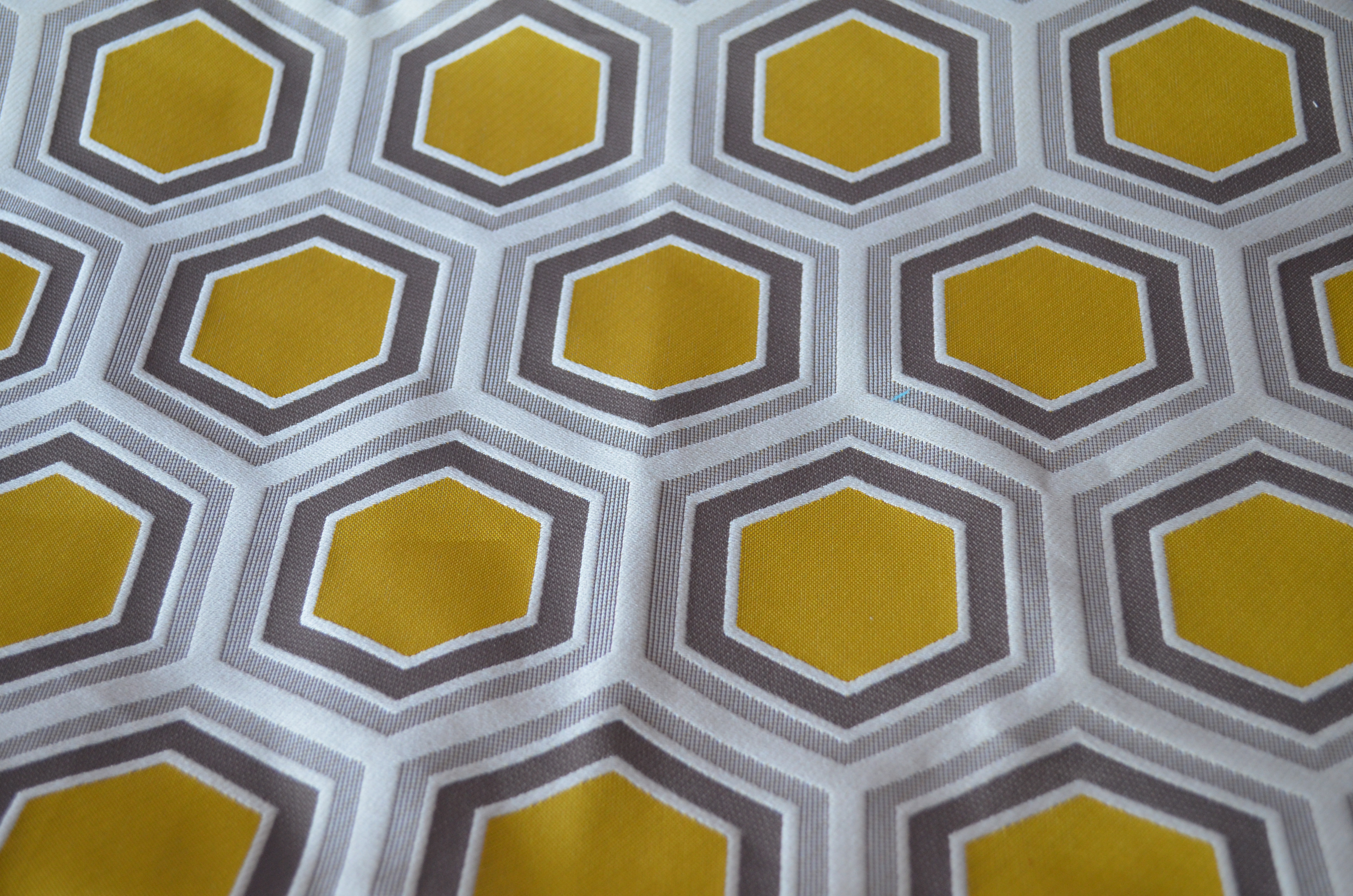 Motif Hexagone jaune
