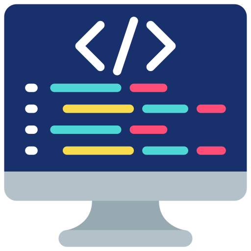web development coding vector