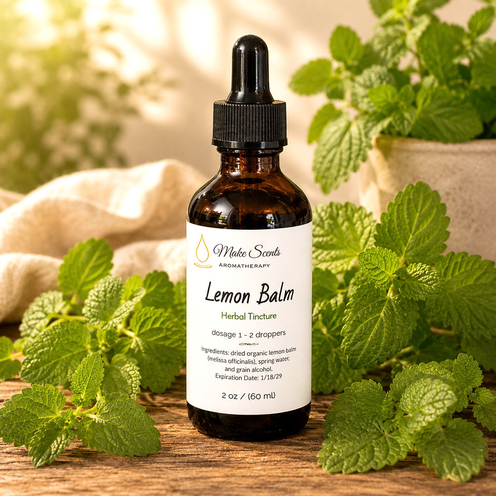 Organic Lemon Balm Herbal Tincture Extract