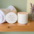 magnesium cream jar on wooden table, natural light, close up