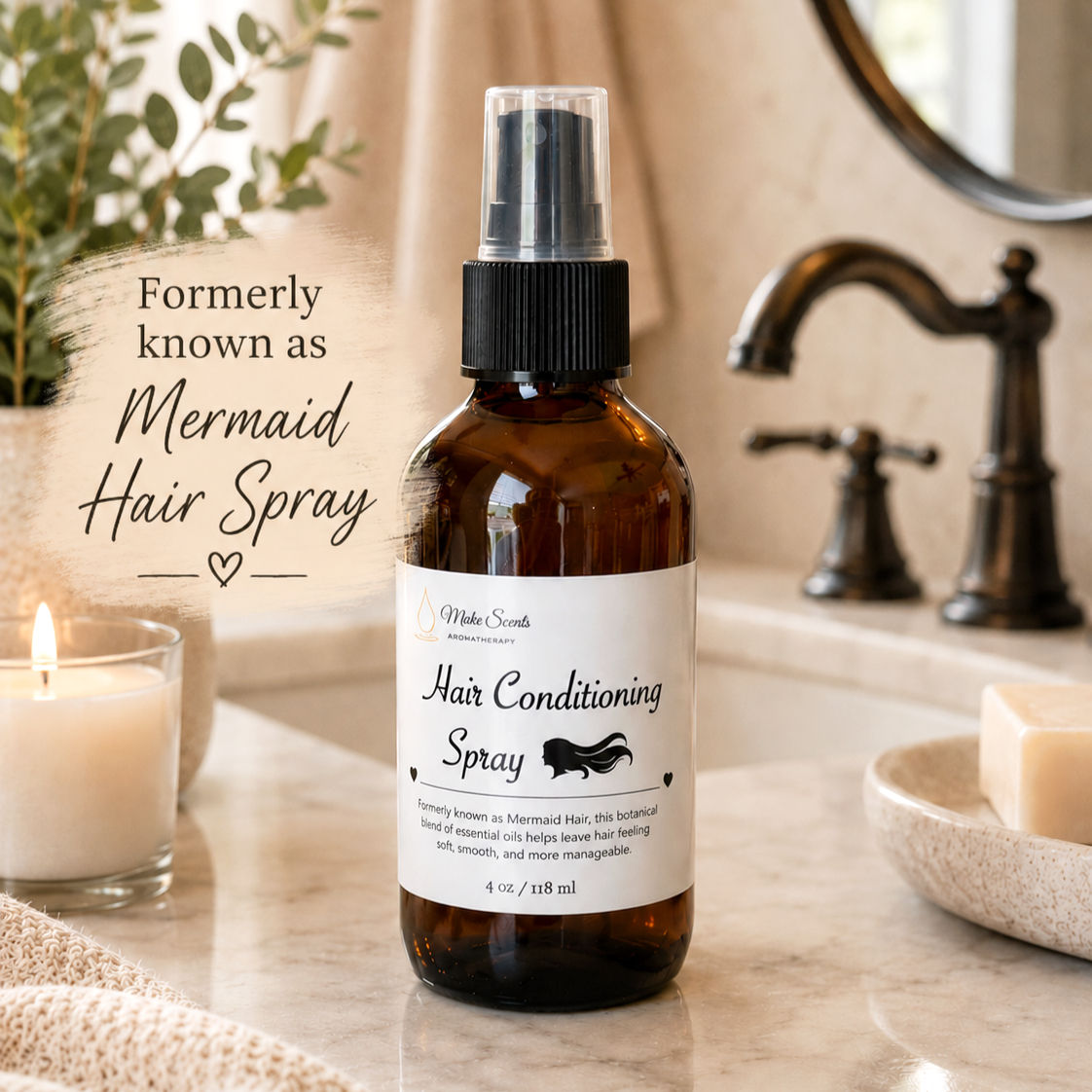 Organic Rosemary Lavender Hair Conditioning Spray