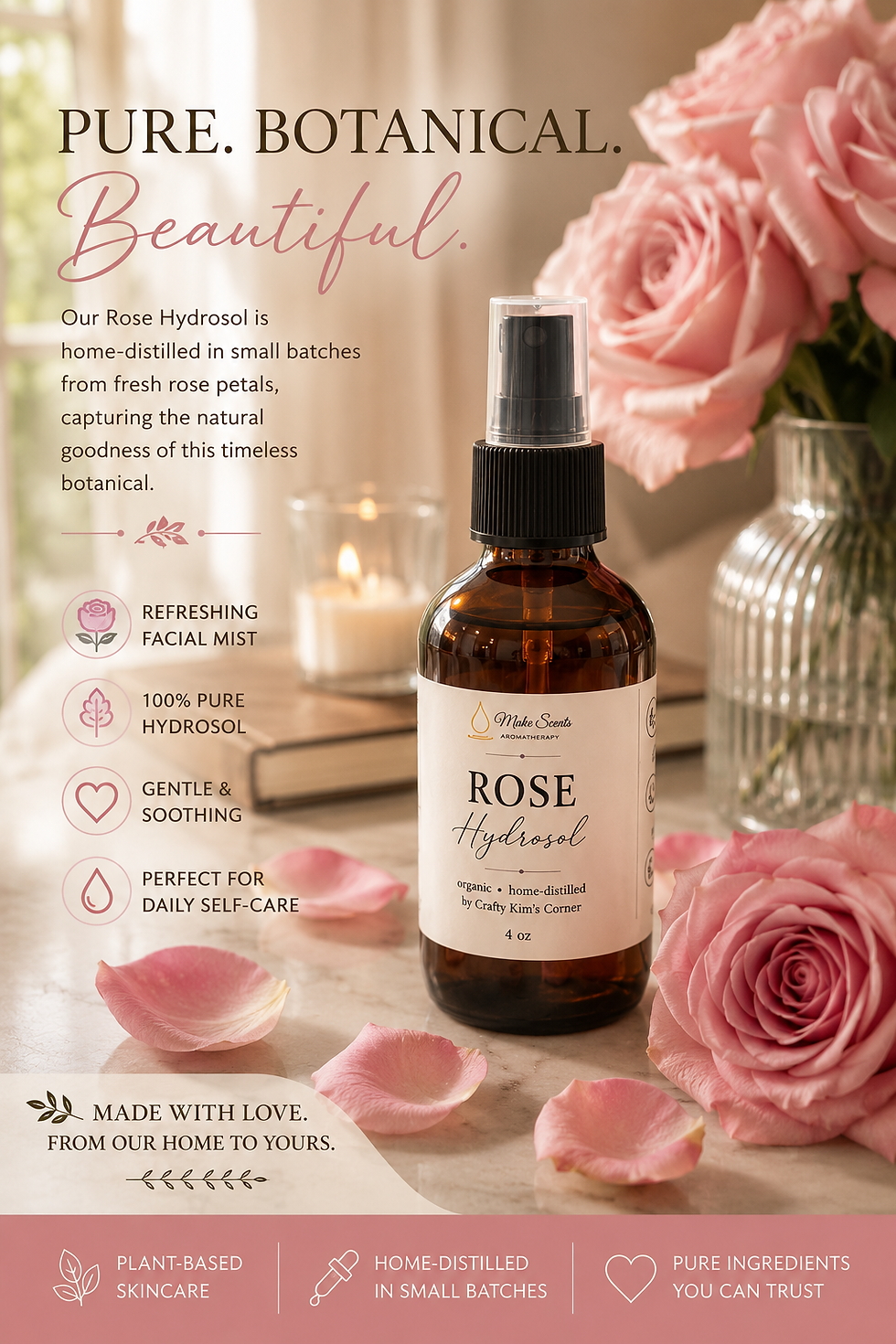 Thumbnail: Organic Rose Hydrosol Floral Water