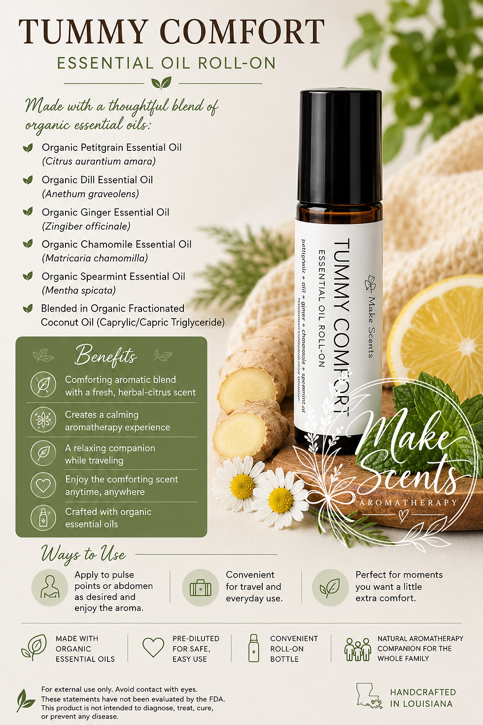 Organic Tummy Better Essential Oil Roller