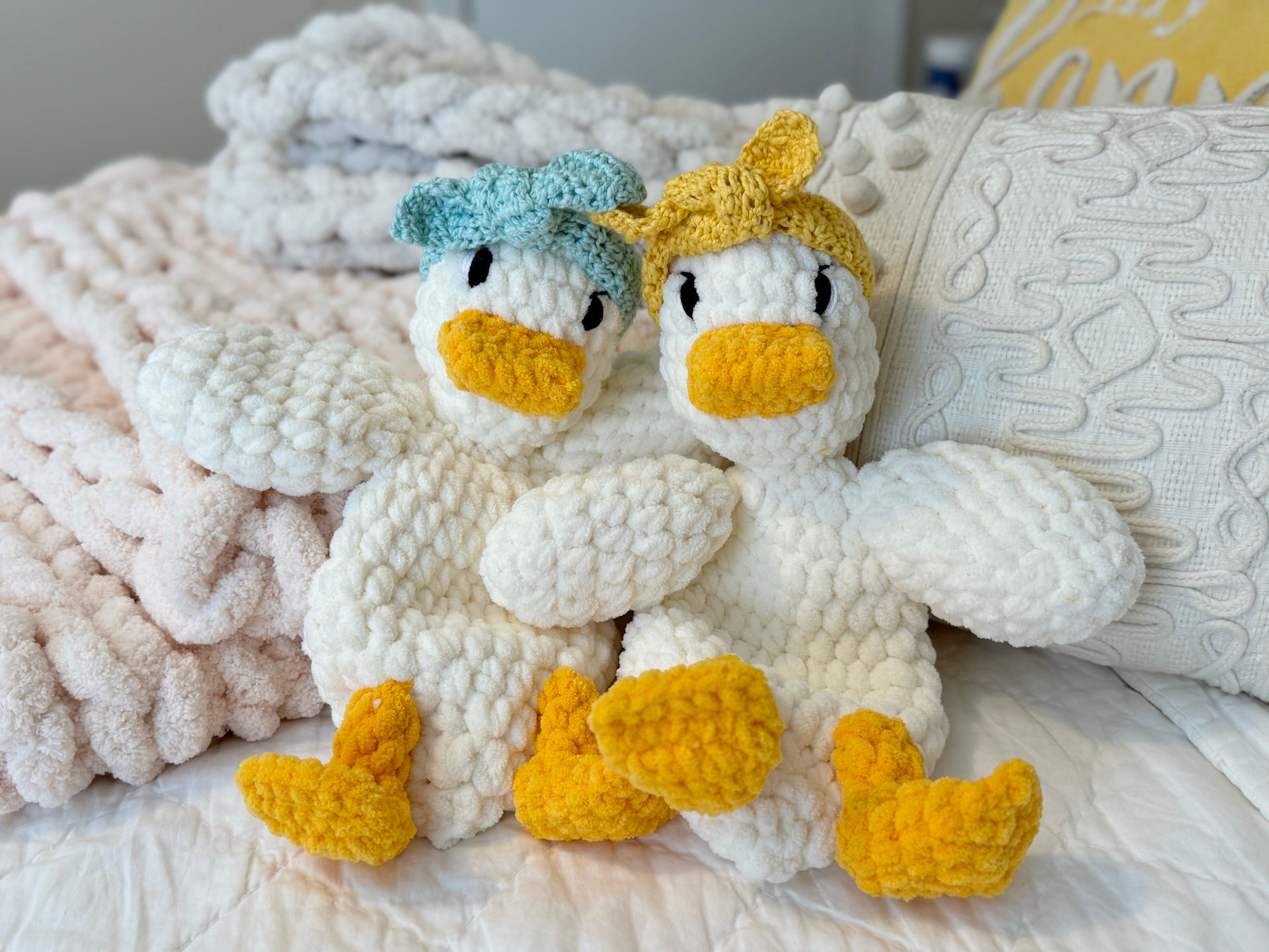 Della Duck Lovey Crochet Toy