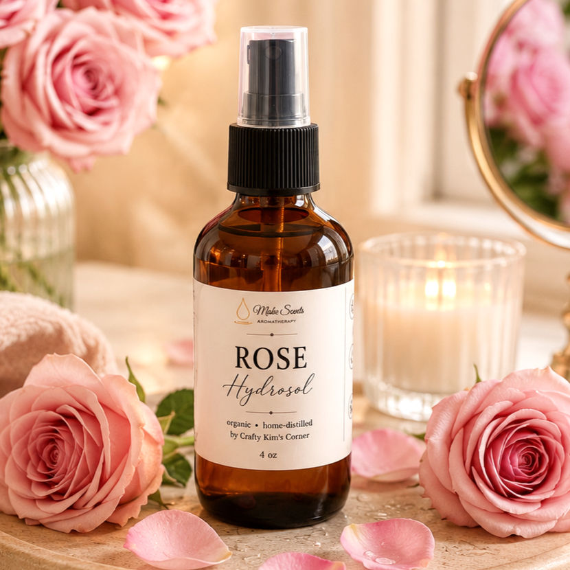 Organic Rose Hydrosol Floral Water