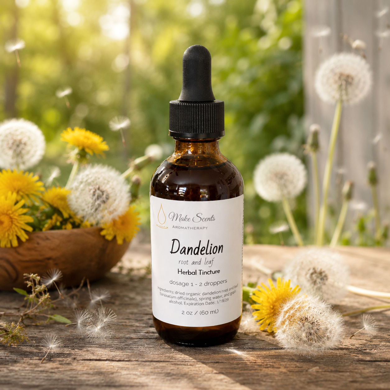 Organic Dandelion Whole Plant Tincture