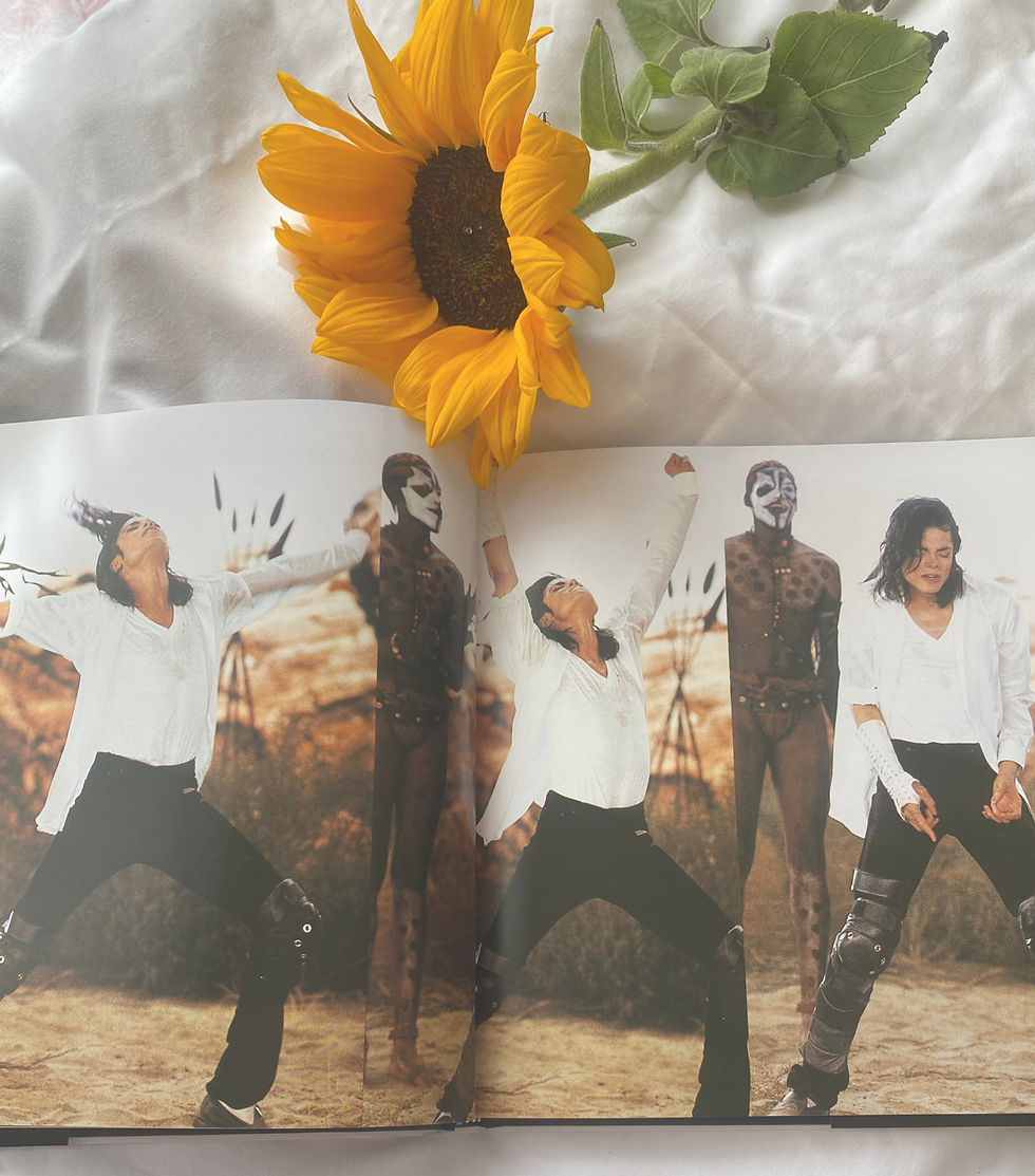 "Black or White" picture from Michael Jackson's "Dancing the Dream" book.