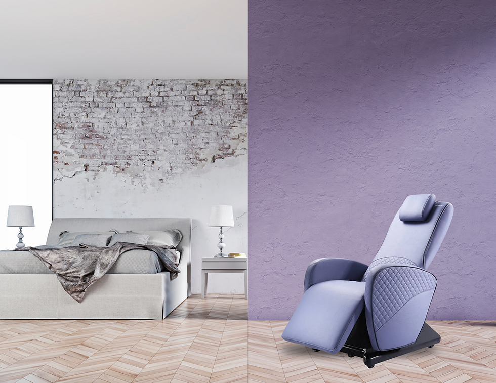 Close-up view of a serene, soothing chair designed for relaxation