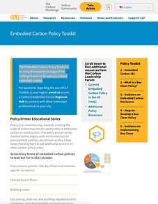 CLF Embodied Carbon Policy Toolkit