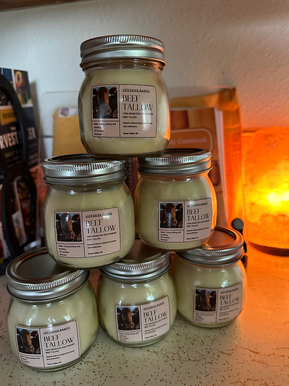 Grass Fed & Finished Beef Tallow 8oz.