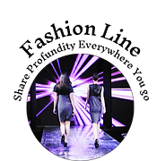 Inspired Mind's fashion line speaks in depth and vibrancy, which is depicted in this image of two women walking down a fashion runway with dynamic purple and black lights in the background.