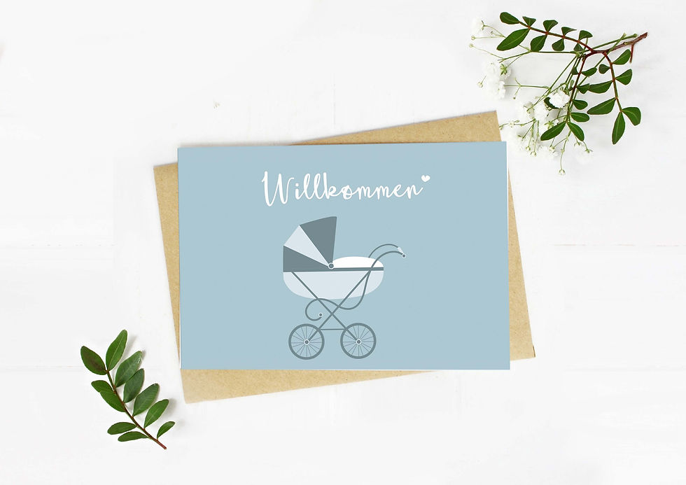 KLAPPKARTE WILLKOMMEN