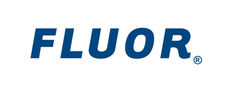 FLUOR logo in blue