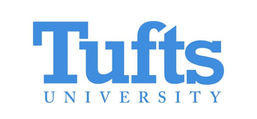 Tufts University logo in light blue