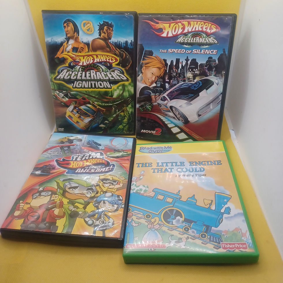 Hot Wheels (3), The Little Engine that Could (2) - 4 Dvds in Desc