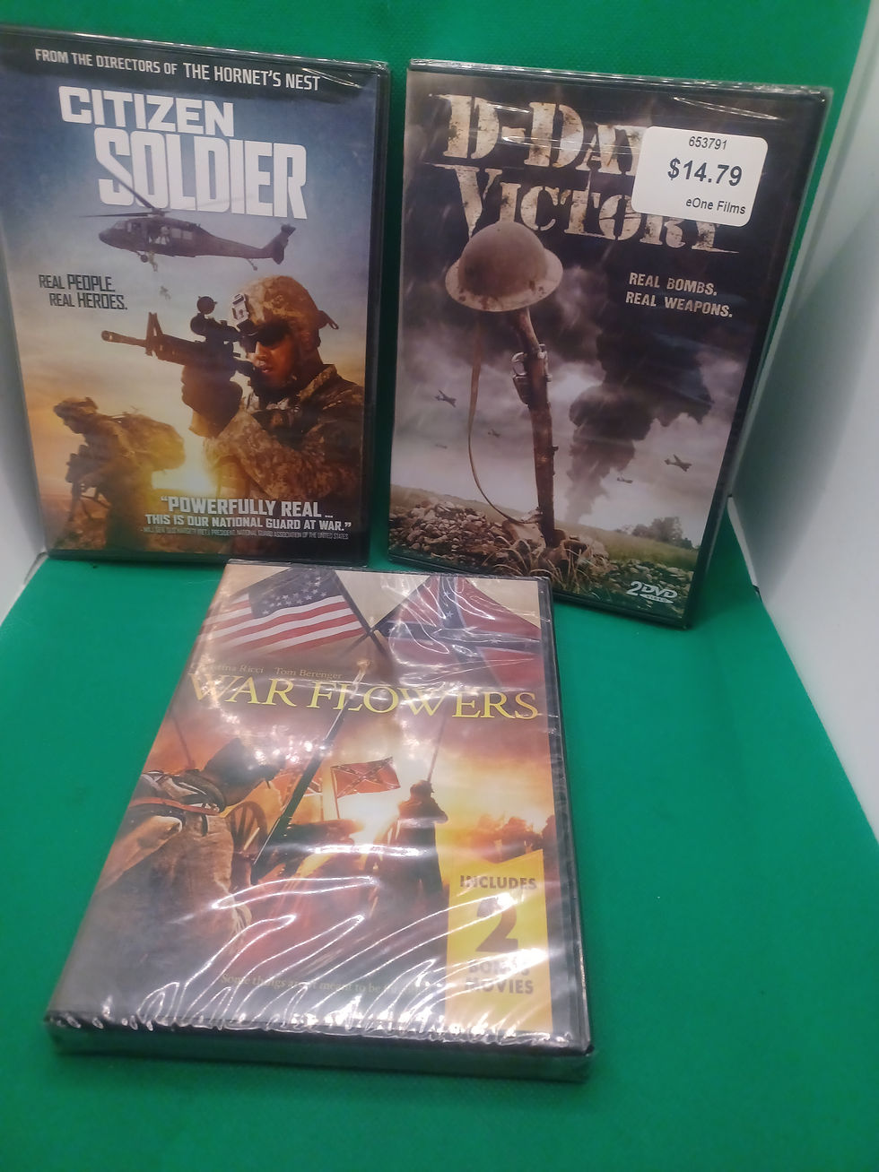 Citizen Soldier 2016, D-Day Victory 2011 & war Flowers 2015 - 3 New Dvds