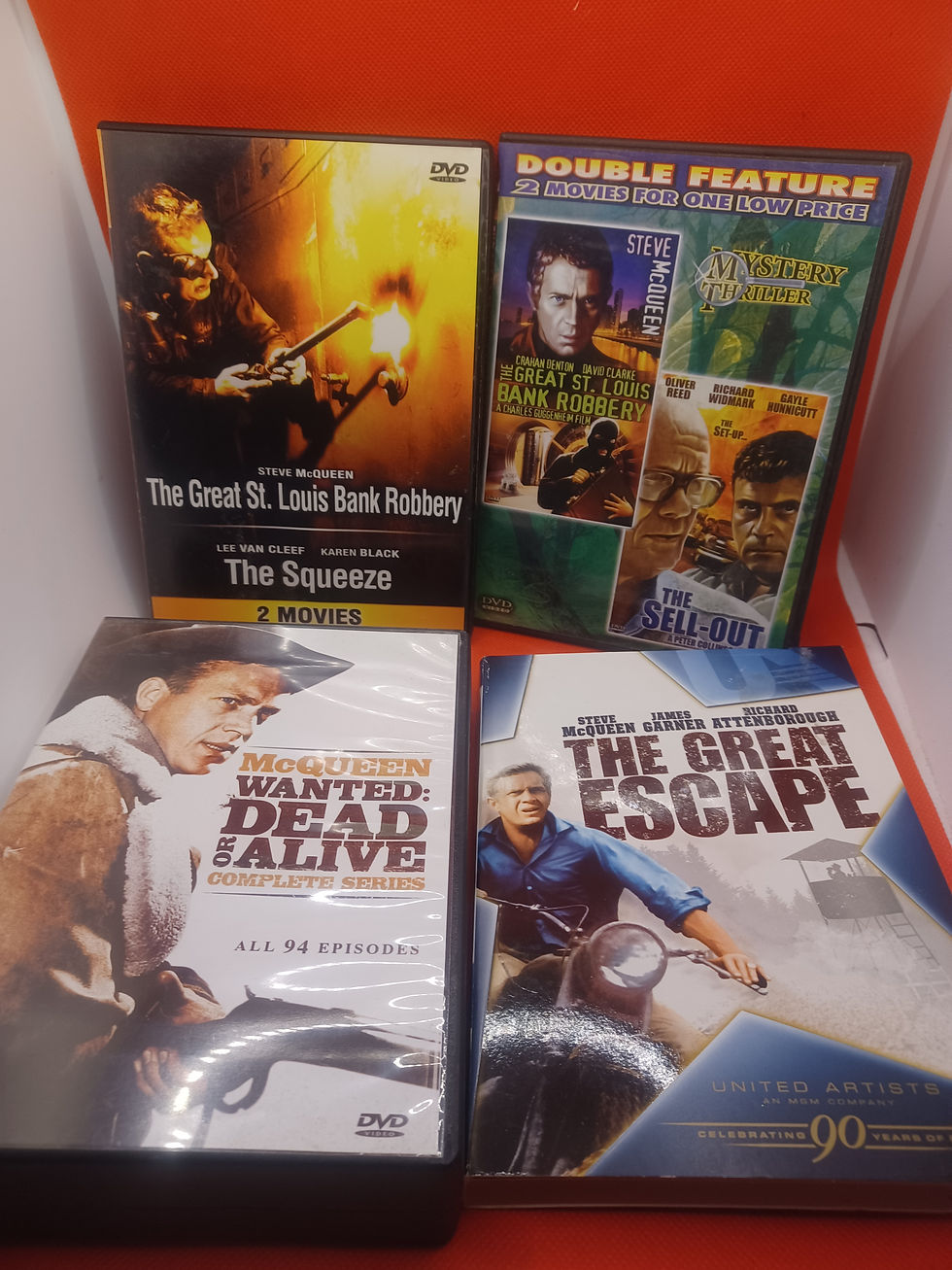 Steve McQueen - 99 Shows on 4 Dvds - The Squeeze. The Great St. Louis Bank Robb