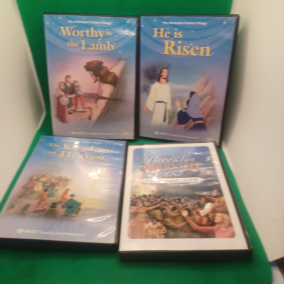 The Animated Passion Trilogy (3) + 1 Brooklyn Tabernacle Choir - 4 Religious Dvd