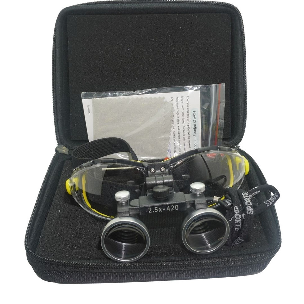 Küçük resim: HiperLupa ST505 Dr Gözlük Delta Plus İpli Sarı Çerçeve 2-5X Metal Çerçeve Loupe