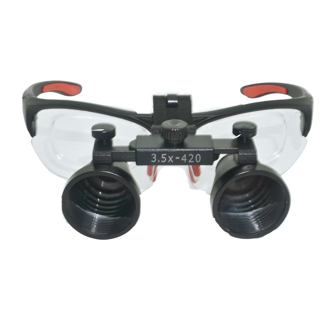 Hiper Lupa ST675 Dereceli Cam Takılan Doktor Gözlük 3-5X Siyah Loupe Büyüteçli D