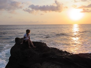 From being stuck in an office for every sunset, to chasing every sunset in Bali. Photo by: Tiff Ng.