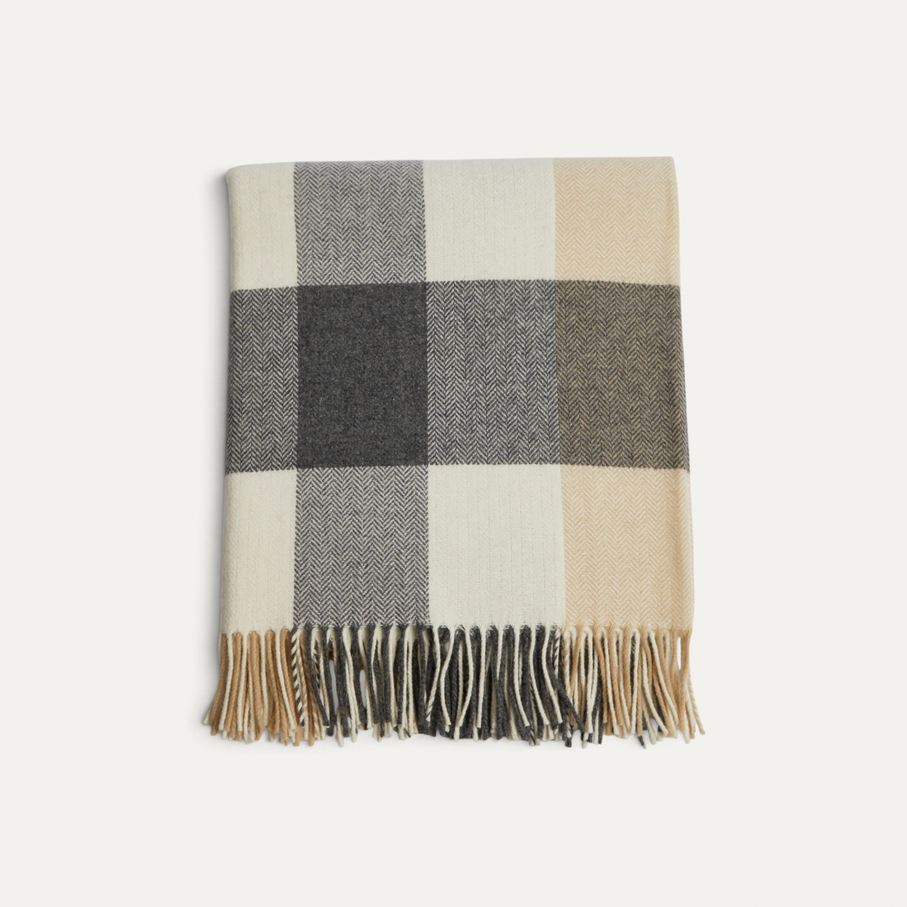 Foxford Classic Check Lambswool Throw