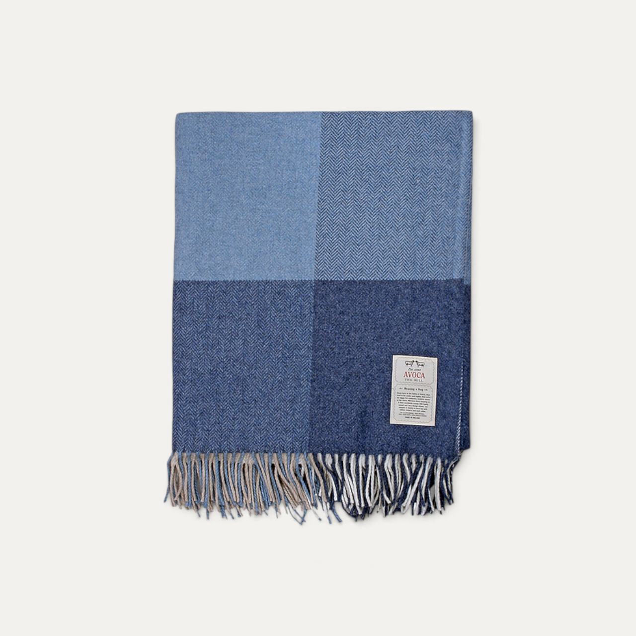 Capri Denim Cashmere Blend Throw