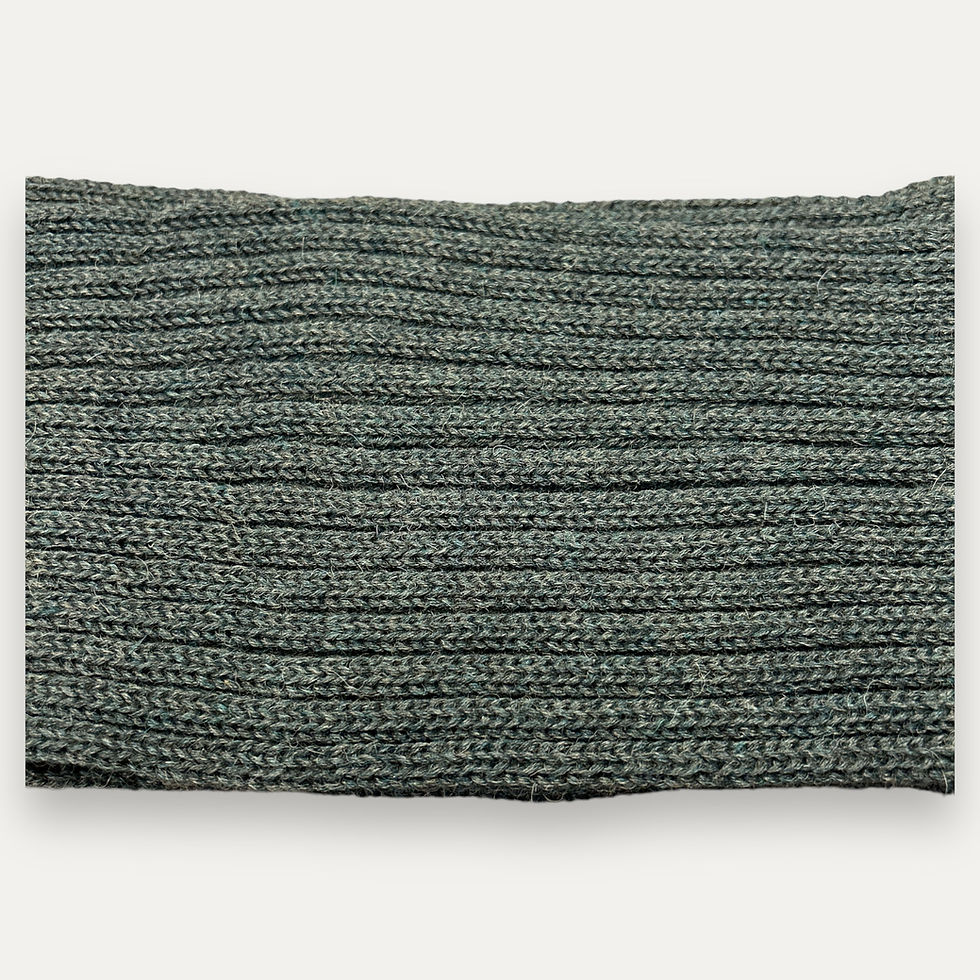 Thumbnail: Ribbed Baby Alpaca & Silk Scarf Forest by Inis Meáin