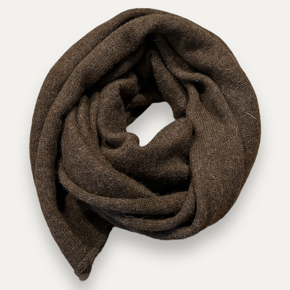 Thumbnail: Boiled Baby Alpaca Large Scarf Turf
