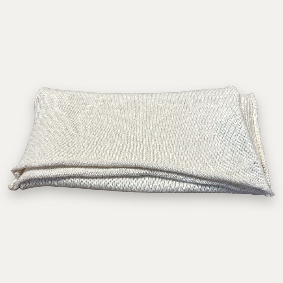 Boiled Baby Alpaca Large Scarf Bone
