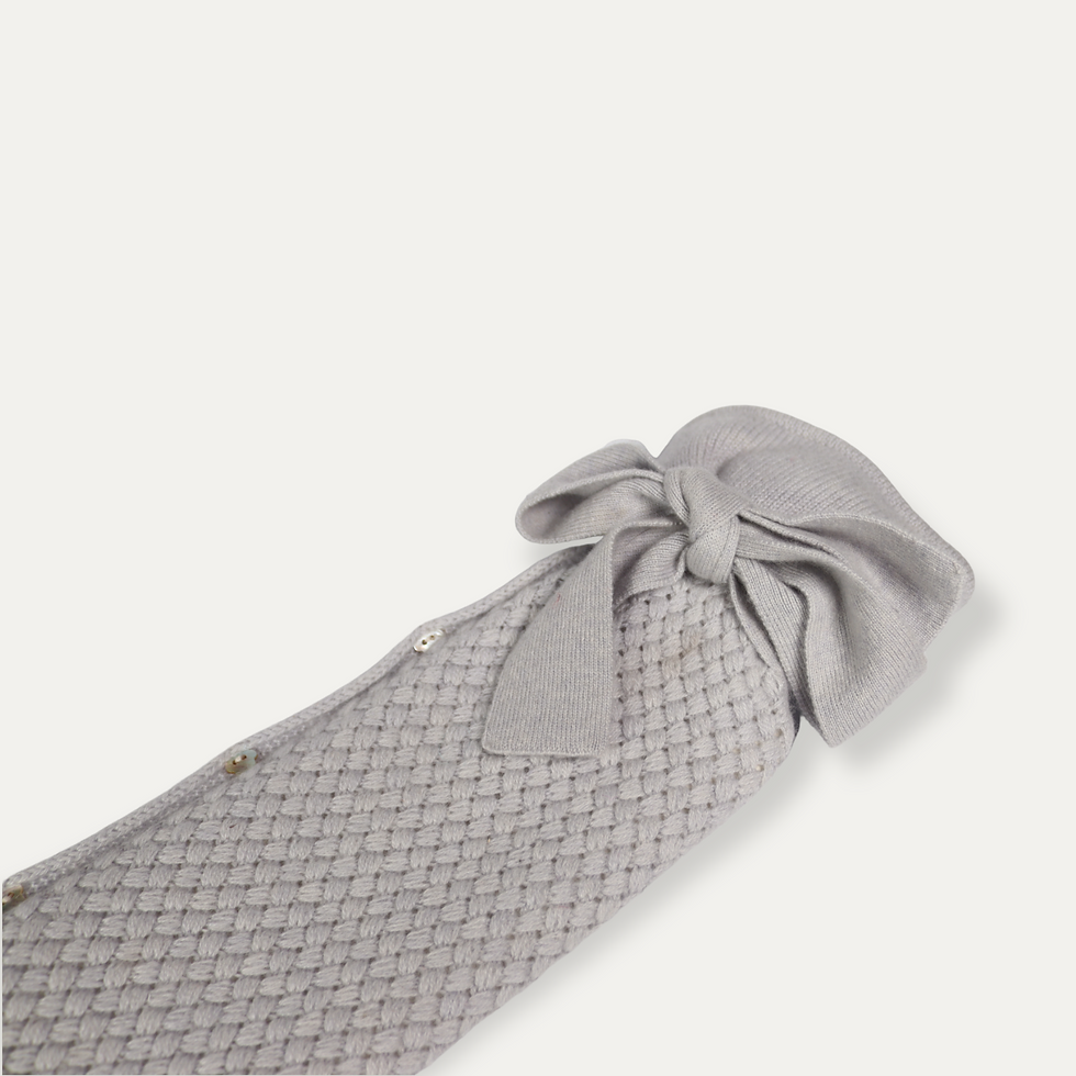 Thumbnail: Cashmere Hot Water Bottle Chelsea Knit Light Grey
