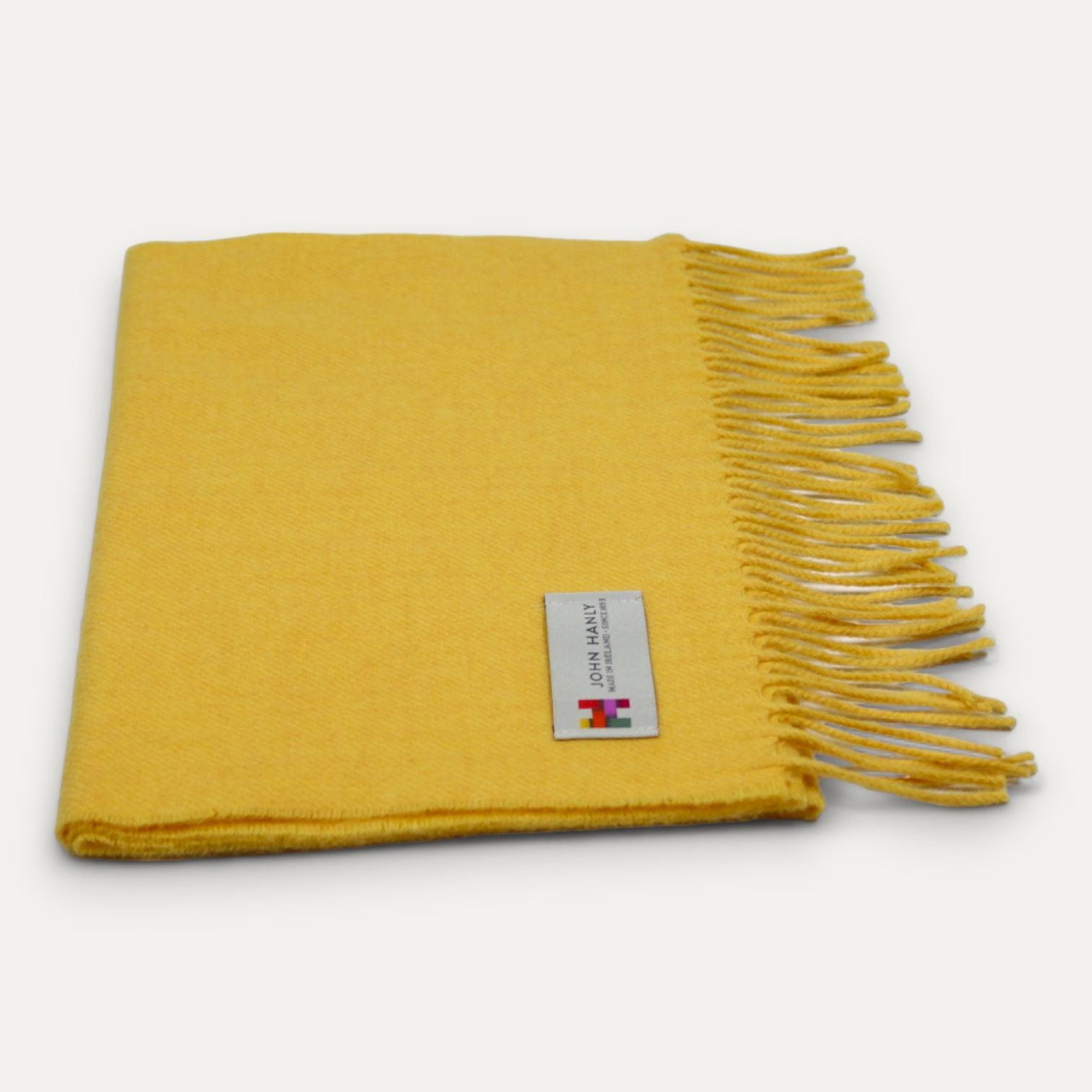 Extra Fine Merino Wool Scarf Yellow