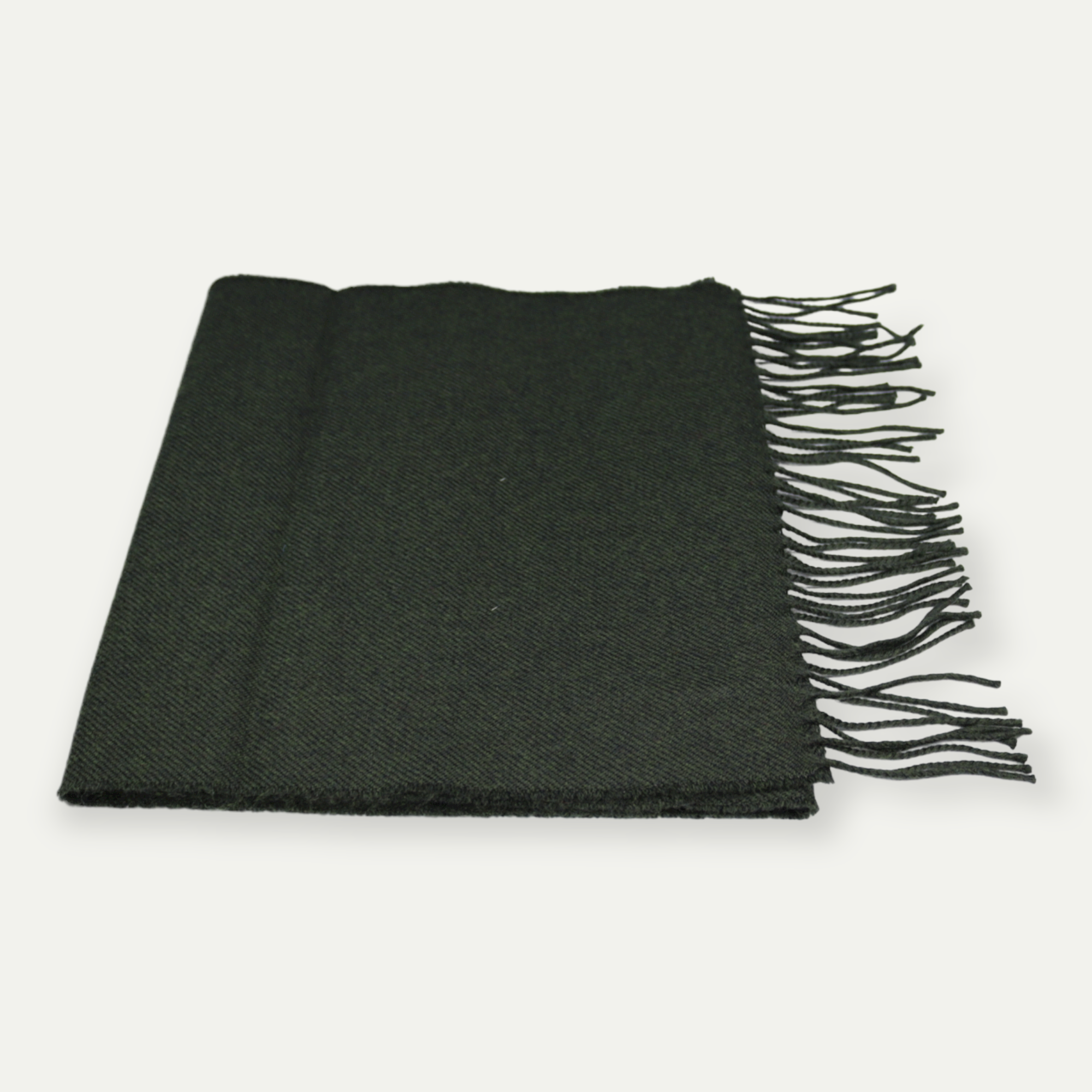 Extra Fine Merino Wool Scarf Green