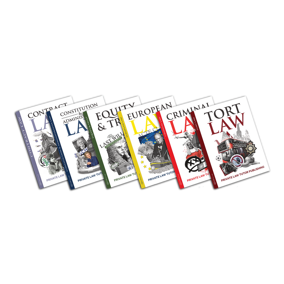 HOW TO STUDY LAW: THE PRIVATE LAW TUTOR BOOKS