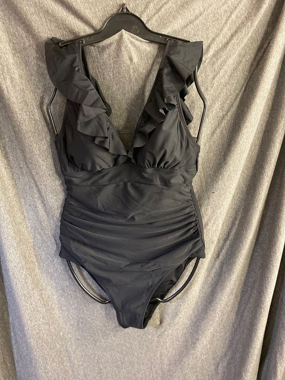 Black 1 piece Swimsuit