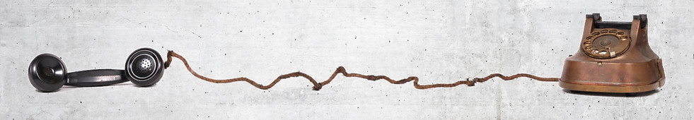 Vintage telephone contact page