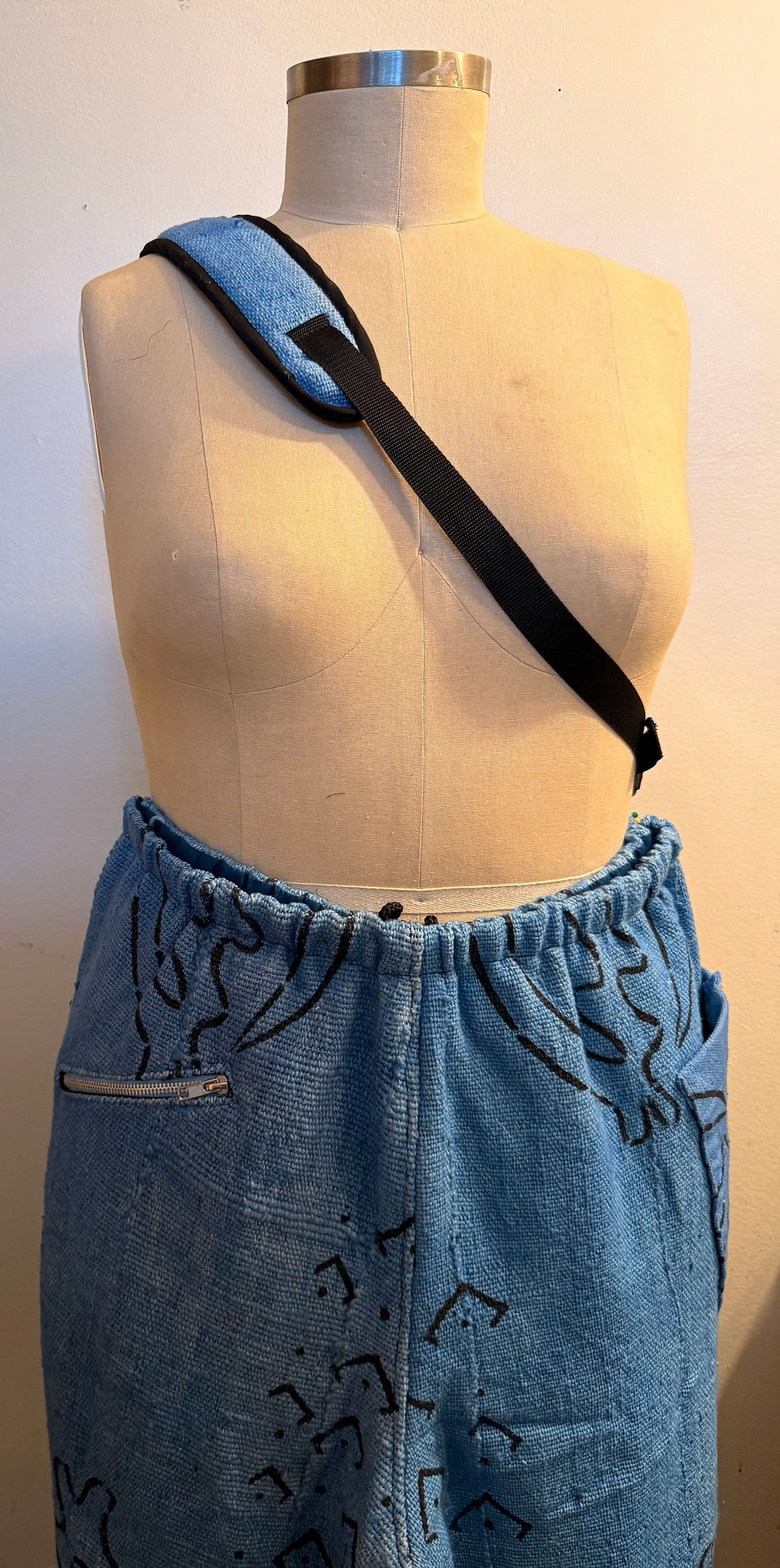 Thumbnail: Baby Blue Authentic Mudcloth Pants - XL
