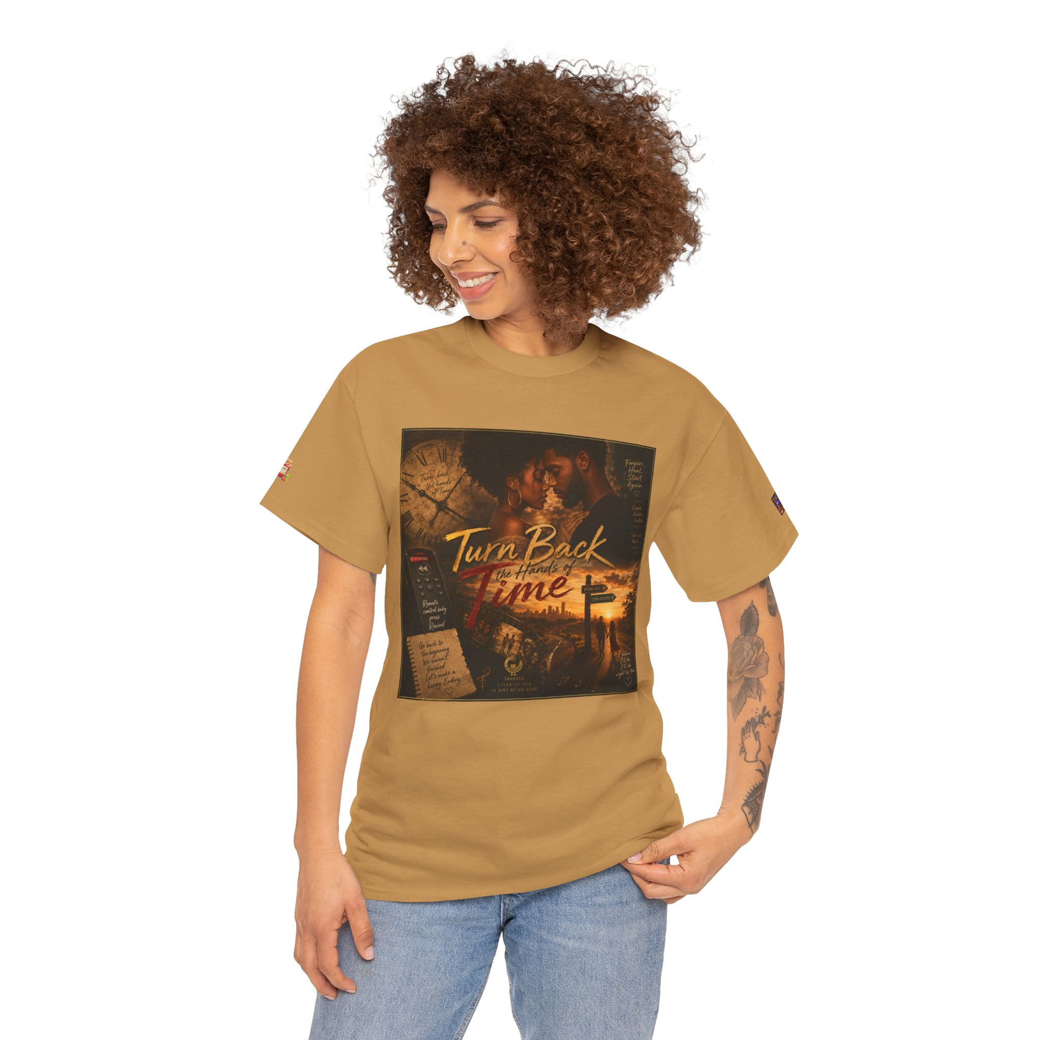 "Turn Back Time" Album/Single Cover Art - T-Shirt by Yawo Watts