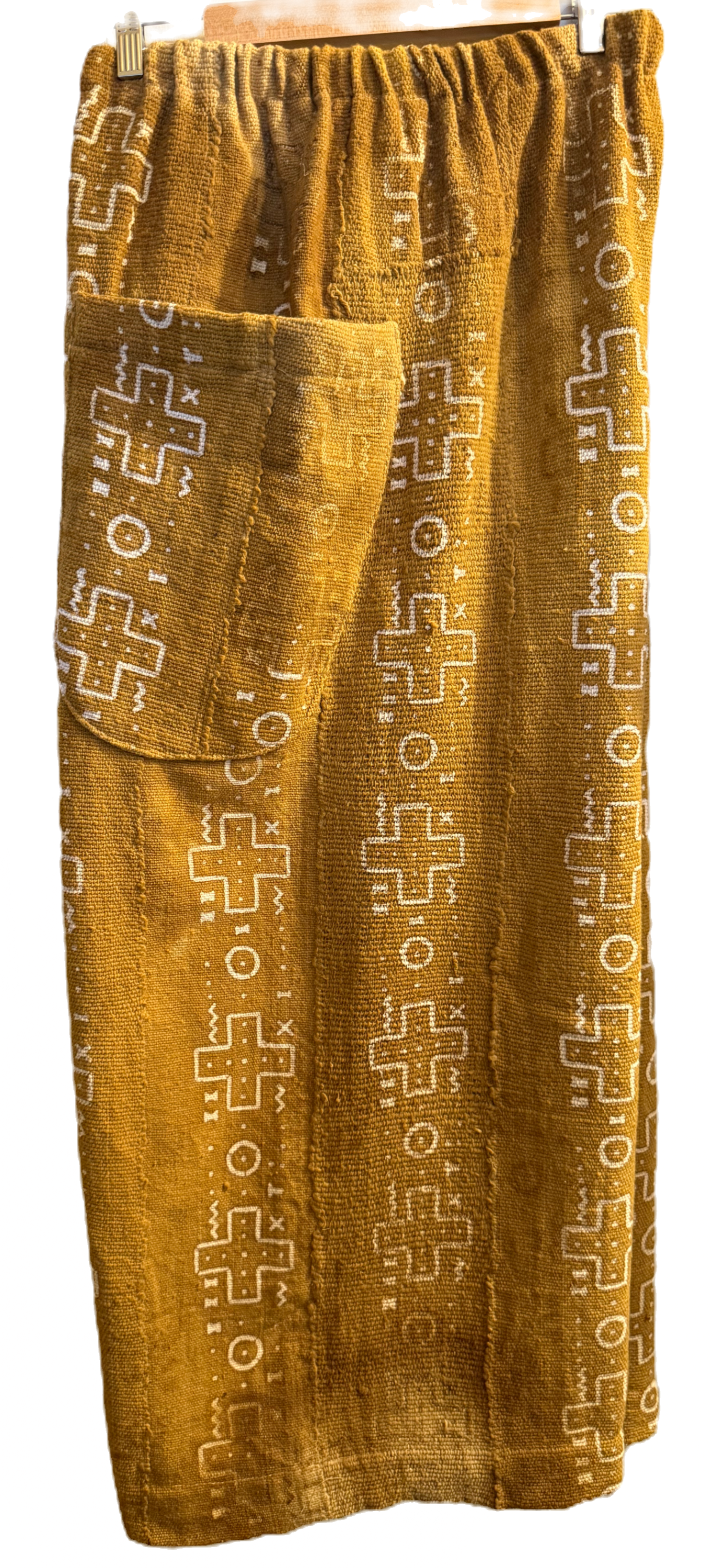 Mustard Mudcloth Pants - 3X