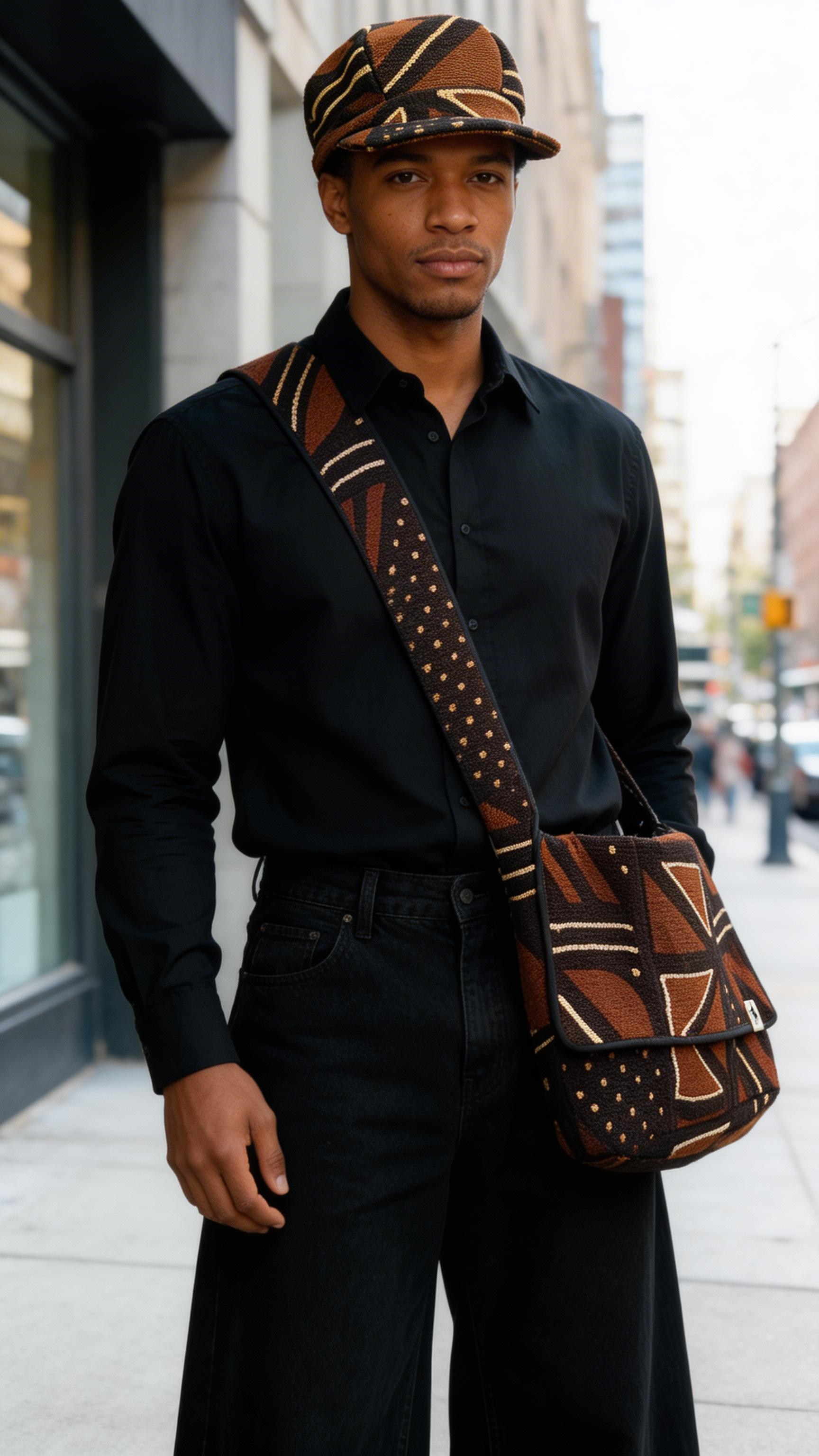 Computer & Travel Mudcloth Bag