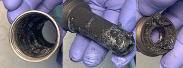 Look inside a dirty silencer...