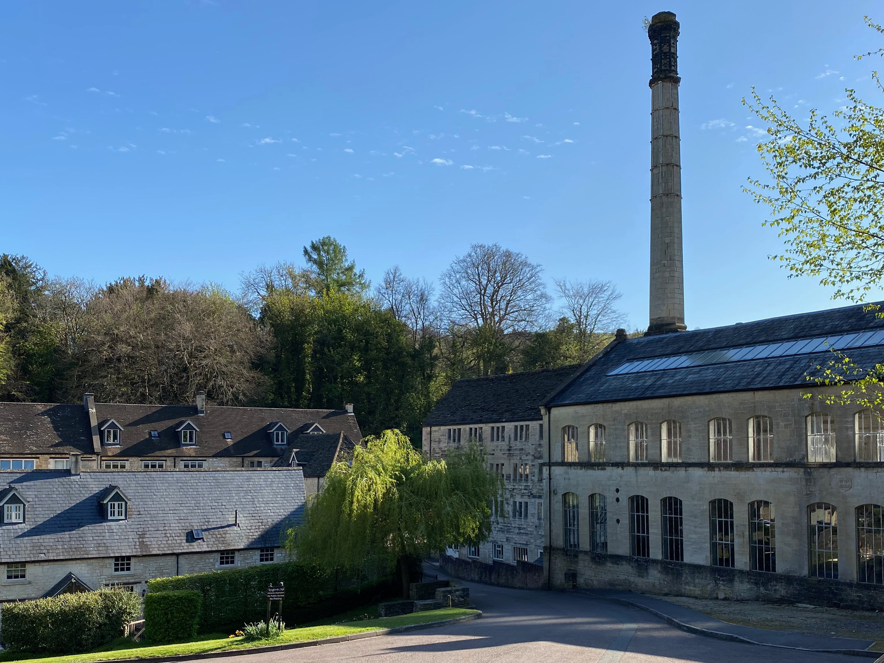 Living at Longfords Mill, Longfords Mill, Minchinhampton, Gloucestershire.