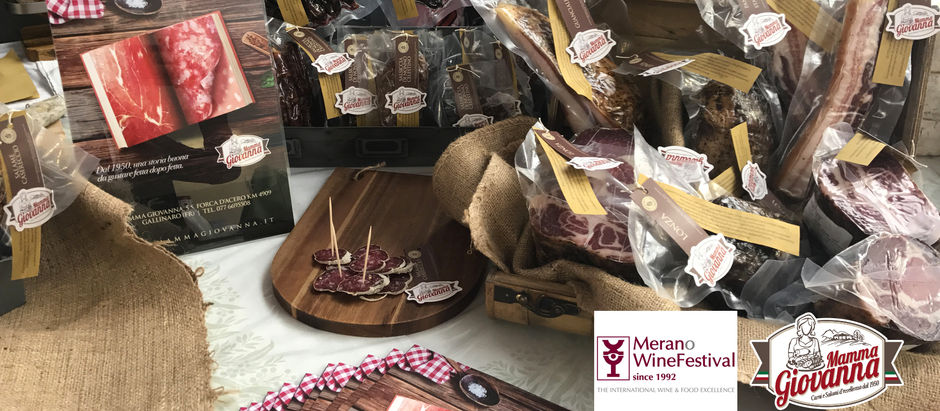 Mamma Giovanna, con Sandromengadv al Merano WineFestival, vincitrice di diversi Awards.