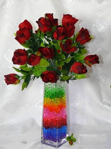 Букет алых роз