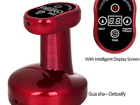 Handheld Gua Sha Cupping Tool Scraping Machine Massage with Heat and Negative Pressure for Back Neck