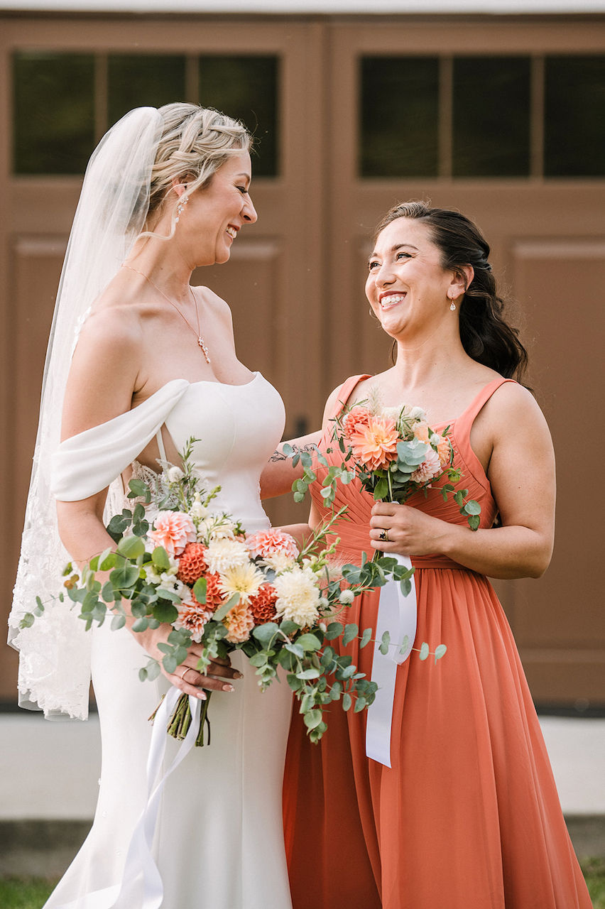 Bridal Bouquet and Bridesmaid Bouquet