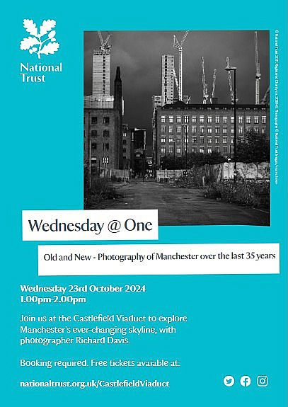 Photography Talk for National Trust at Castlefield Viaduct in Manchester on 23rd October 2024
